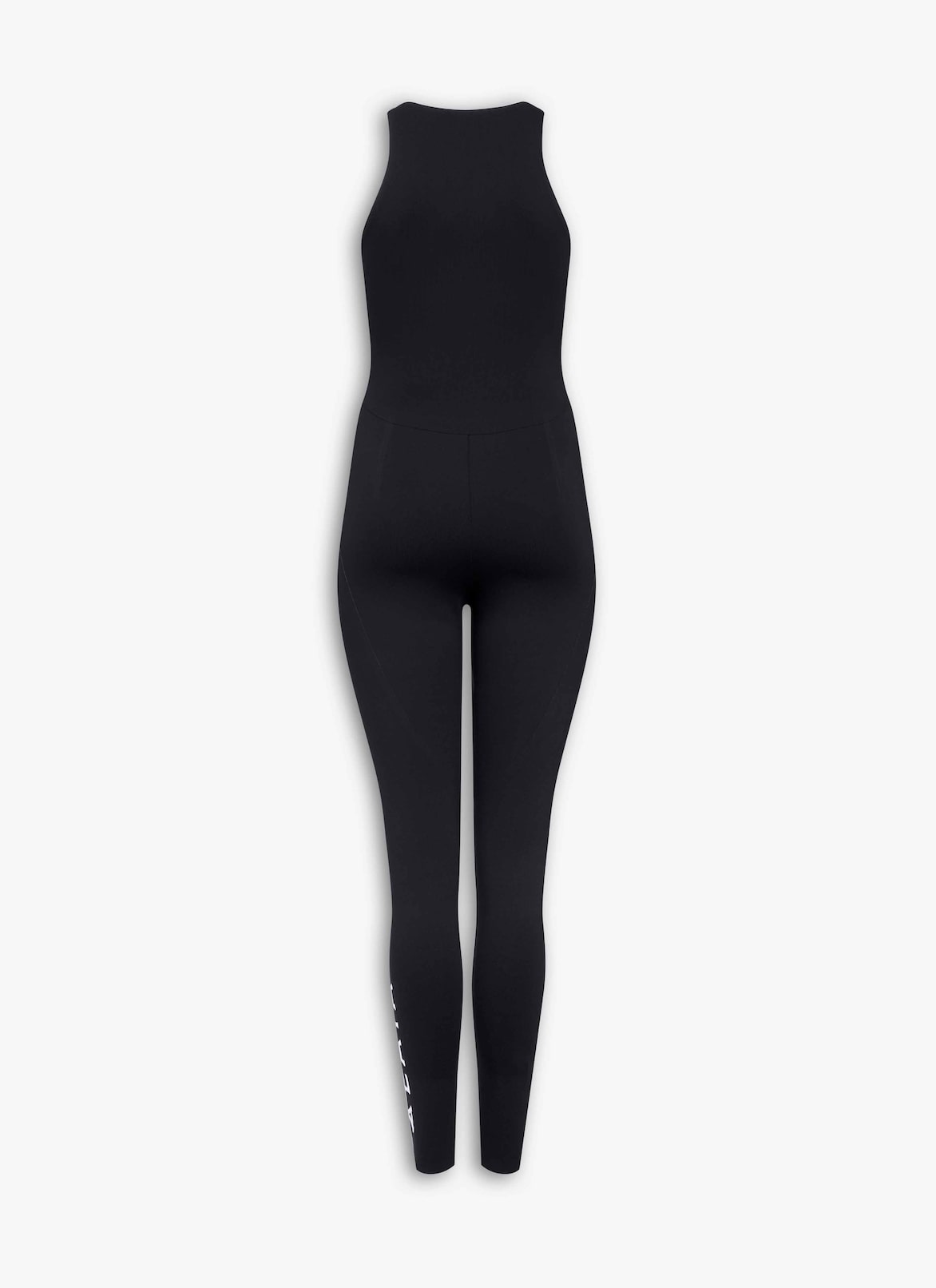 COMPACT JERSEY TECHNICAL JUMPSUIT ALAÏA BLACK COMPACT JERSEY TECHNICAL JUMPSUIT